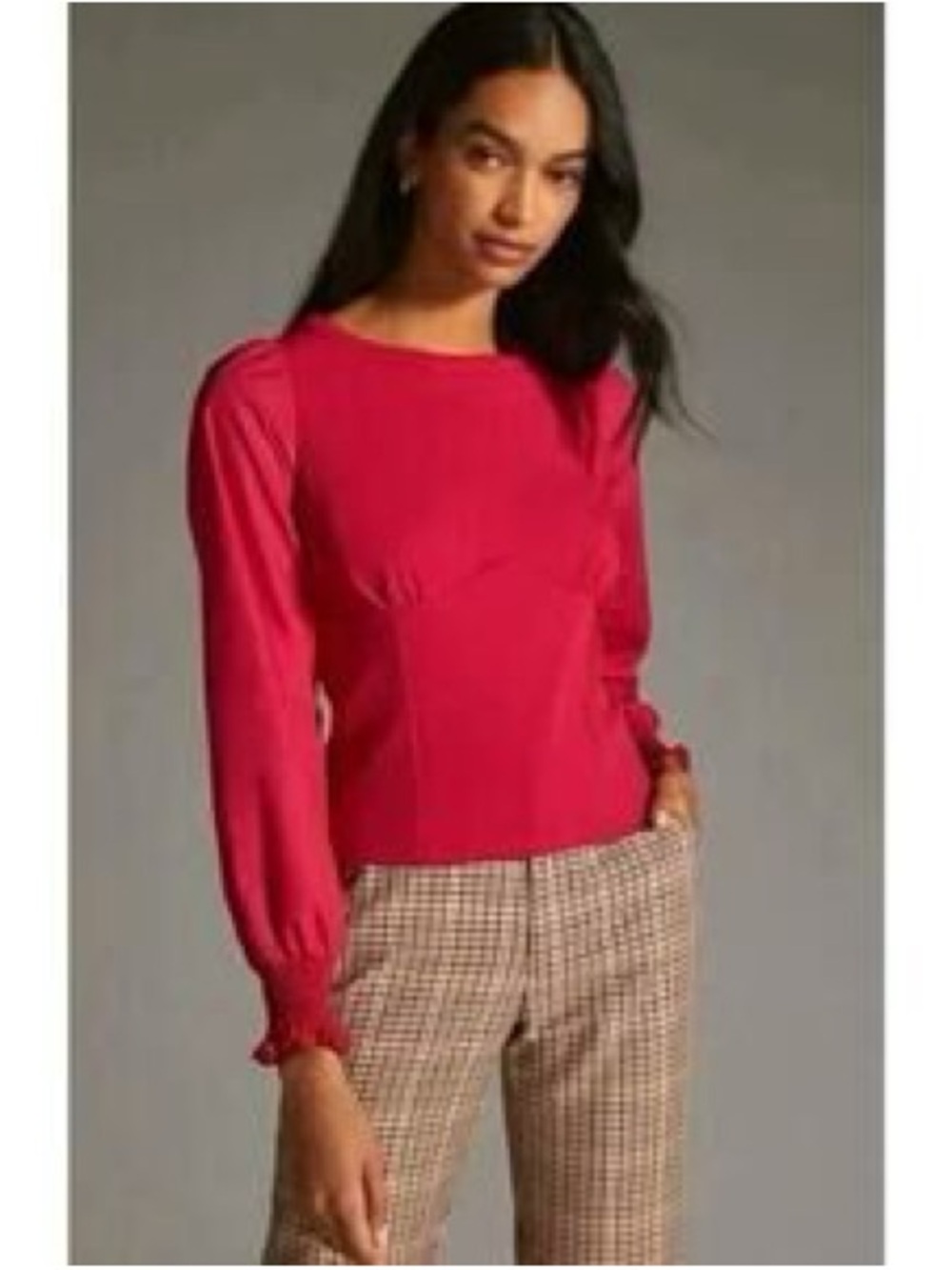 Anthropologie Red Top